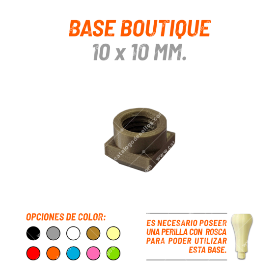 Base Boutique Para Sellos 10 X 10mm.