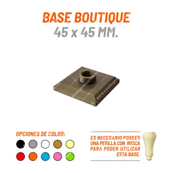 Base Boutique Para Sellos 45 X 45mm.