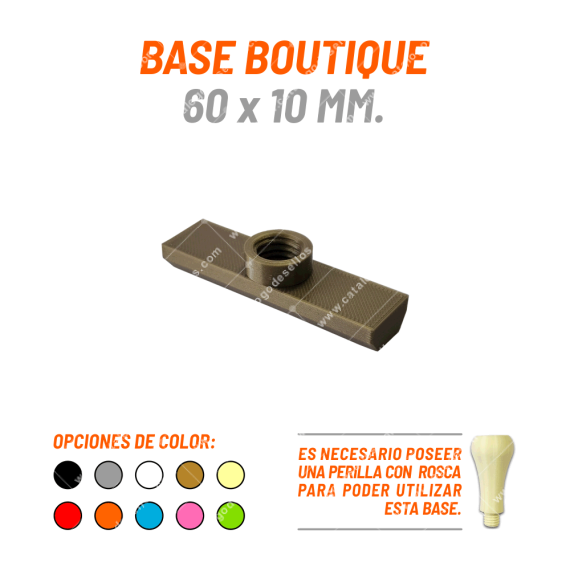 Base Boutique Para Sellos 60 X 10mm.