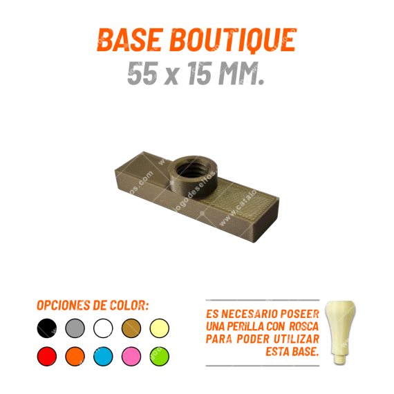 Base Boutique Para Sellos 55 X 15mm.