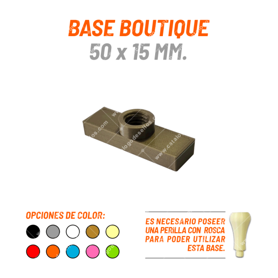 Base Boutique Para Sellos 50 X 15mm.