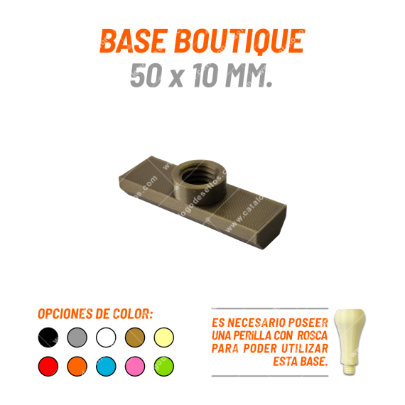 Base Boutique Para Sellos 50 X 10mm.