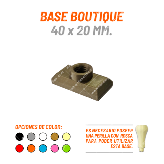 Base Boutique Para Sellos 40 X 20mm.