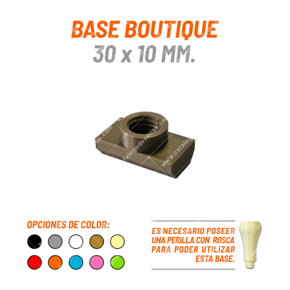 Base Boutique Para Sellos 30 X 10mm.
