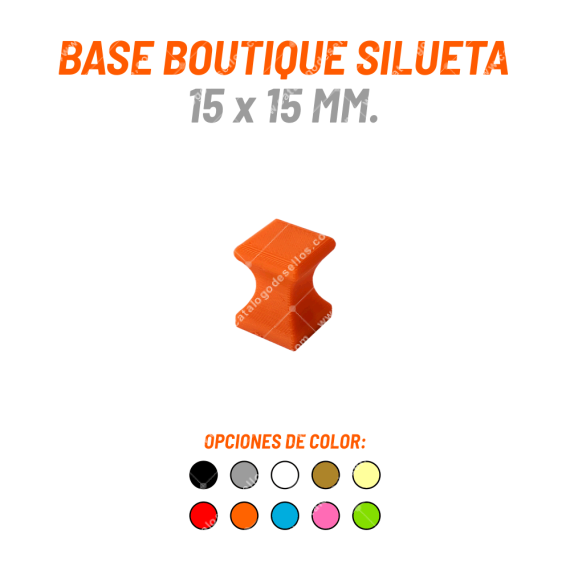 Base Boutique Silueta 15 x 15mm.