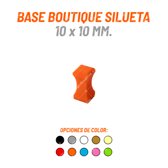 Base Boutique Silueta 10 x 10mm.