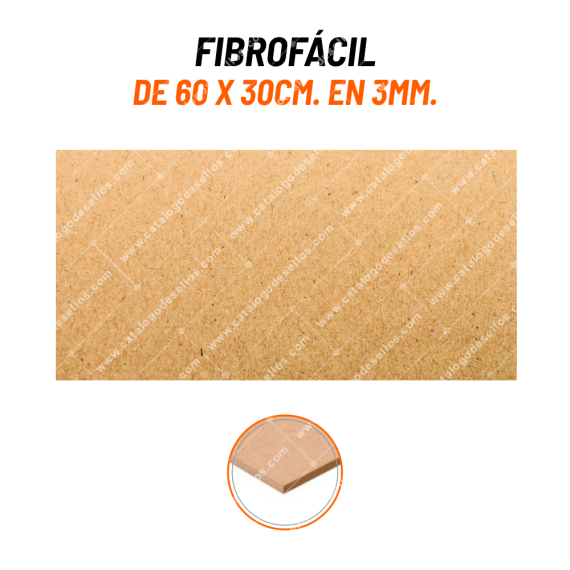 FibroFacil de 60 x 30cm. en 3mm.