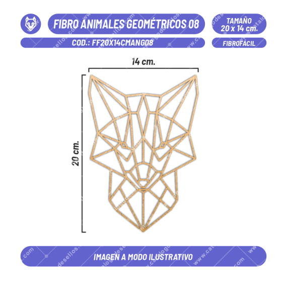 Fibrofácil Animales Geométricos 08