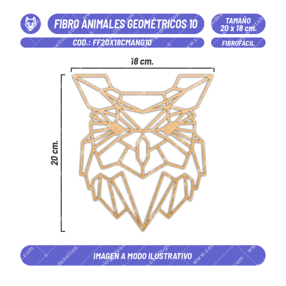 Fibrofácil Animales Geométricos 10