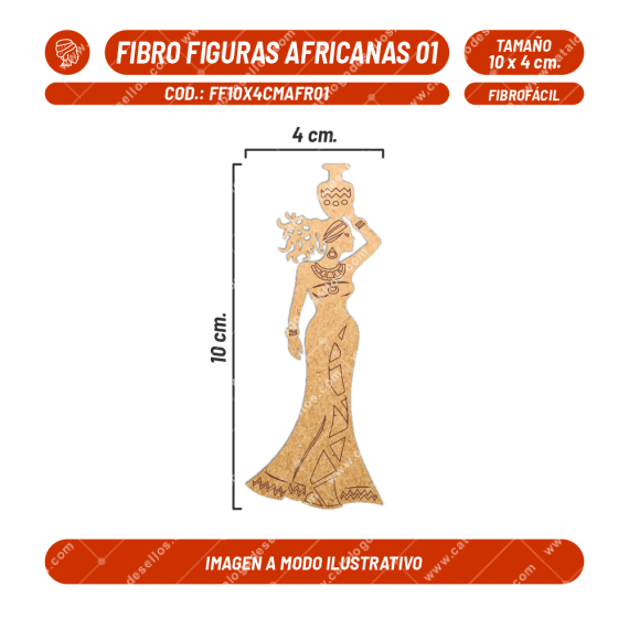 Fibrofácil Figuras Africanas 01