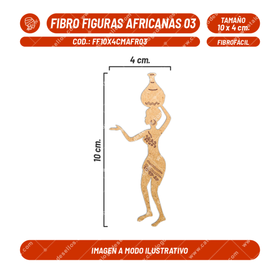 Fibrofácil Figuras Africanas 03