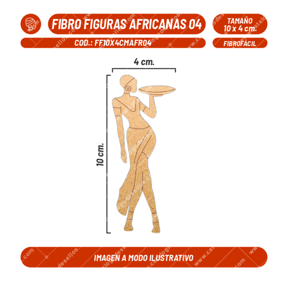 Fibrofácil Figuras Africanas 04