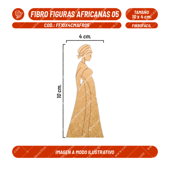 Fibrofácil Figuras Africanas 05