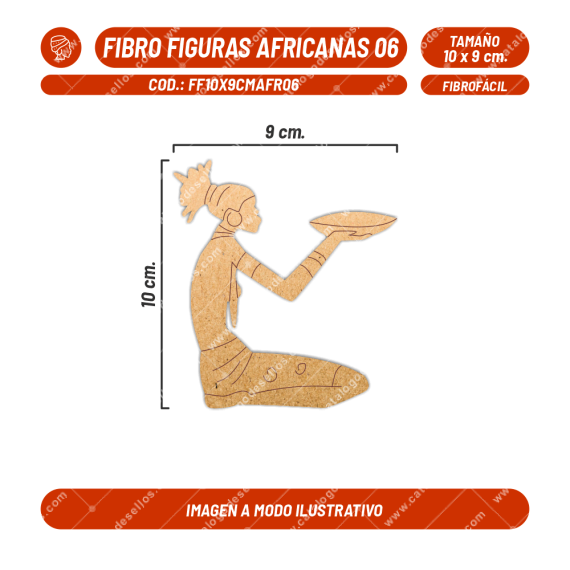 Fibrofácil Figuras Africanas 06