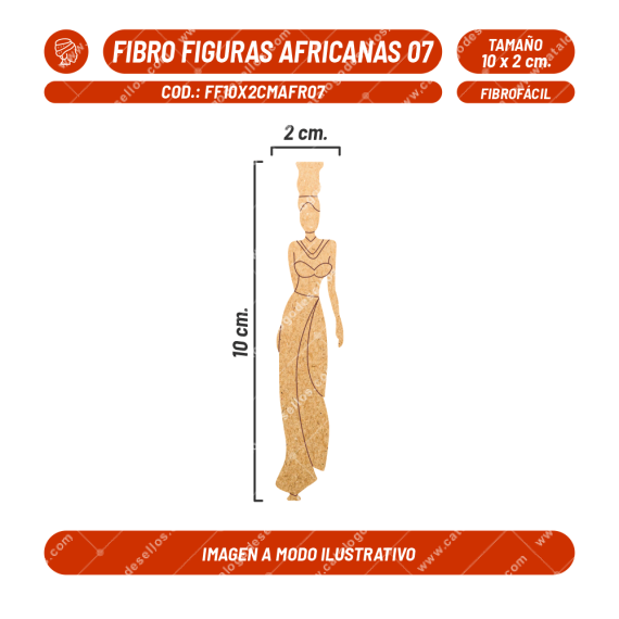 Fibrofácil Figuras Africanas 07