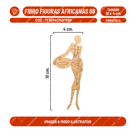 Fibrofácil Figuras Africanas 08