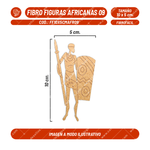 Fibrofácil Figuras Africanas 09