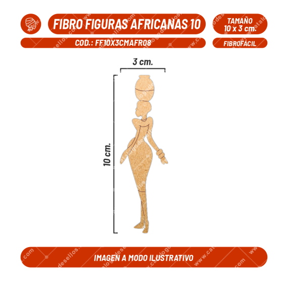 Fibrofácil Figuras Africanas 10