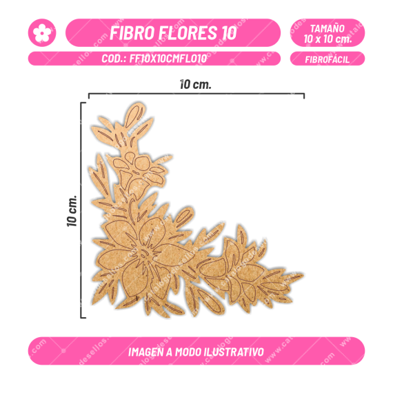 Fibrofácil Flores 10