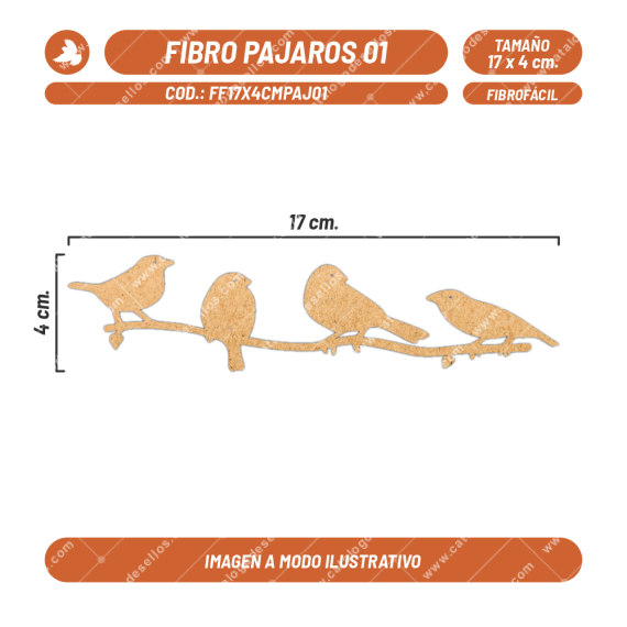 Fibrofácil Pájaros 01