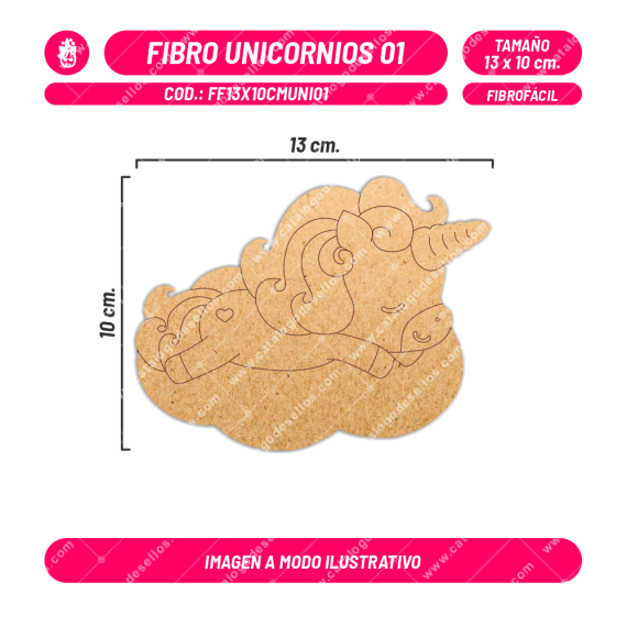 Fibrofácil Unicornios 01