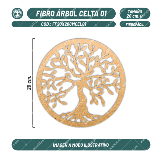 Figura Fibrofácil Árbol Celta 01