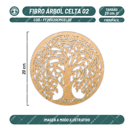 Figura Fibrofácil Árbol Celta 02