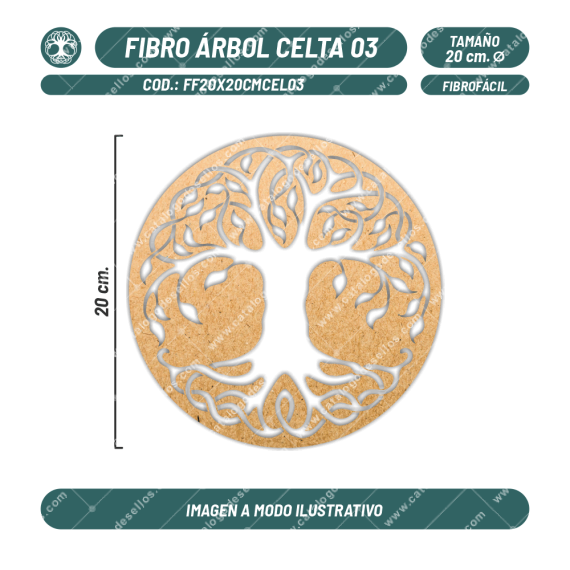 Figura Fibrofácil Árbol Celta 03