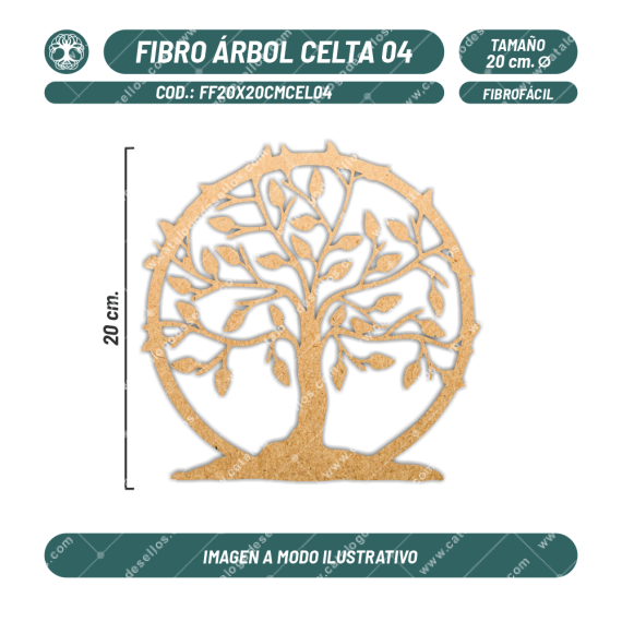 Figura Fibrofácil Árbol Celta 04
