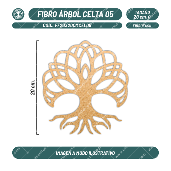 Figura Fibrofácil Árbol Celta 05