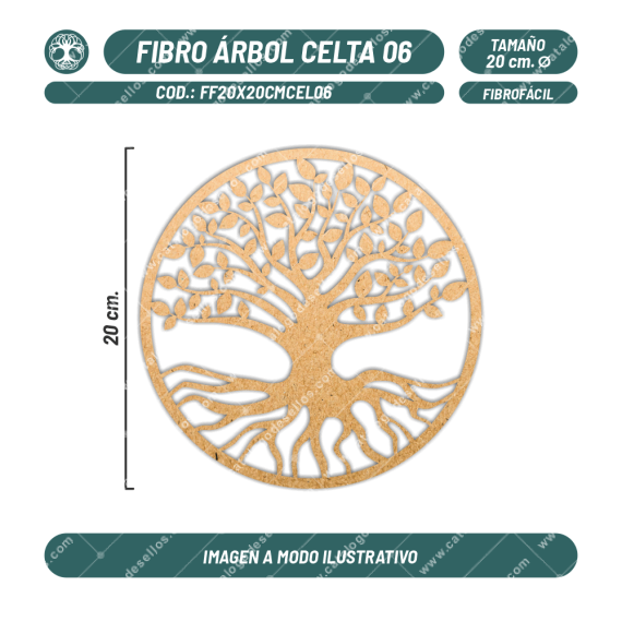 Figura Fibrofácil Árbol Celta 06