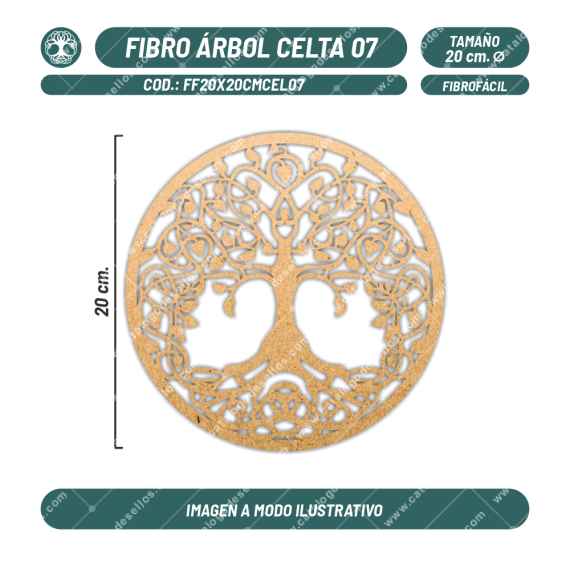 Figura Fibrofácil Árbol Celta 07