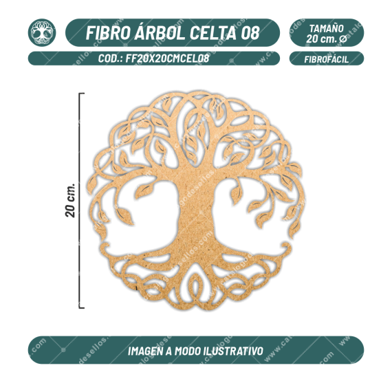 Figura Fibrofácil Árbol Celta 08