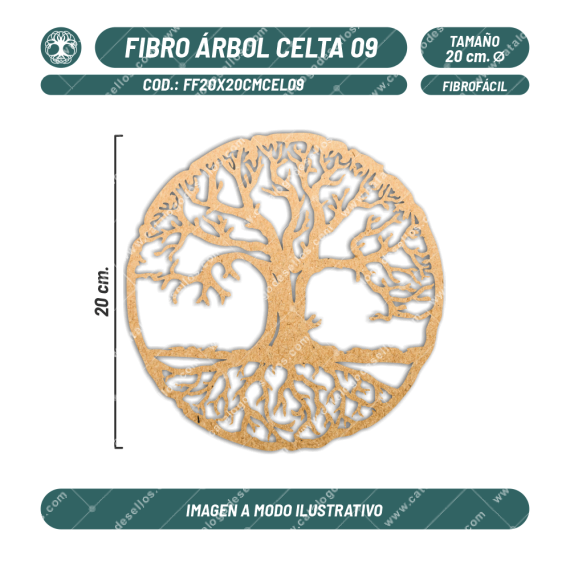 Figura Fibrofácil Árbol Celta 09