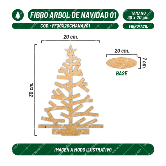 Fibrofácil Árbol de Navidad 01
