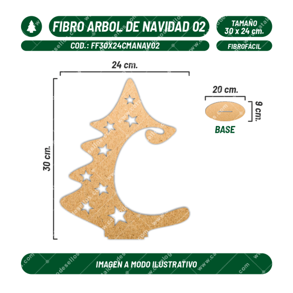 Fibrofácil Árbol de Navidad 02