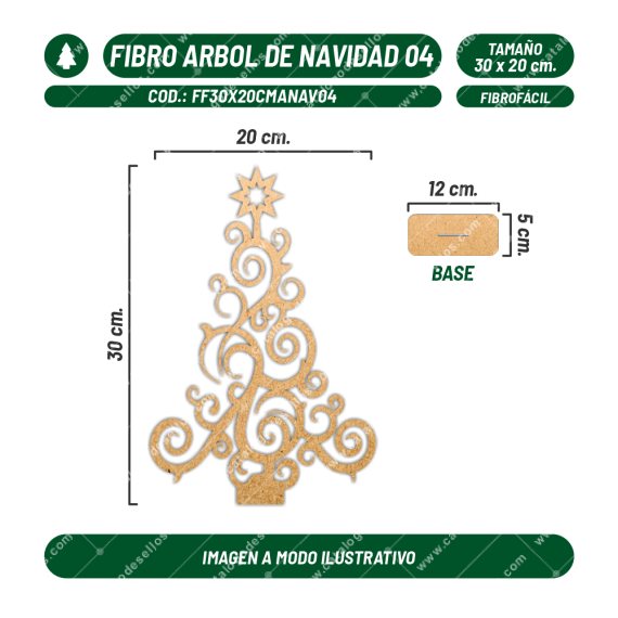 Fibrofácil Árbol de Navidad 04