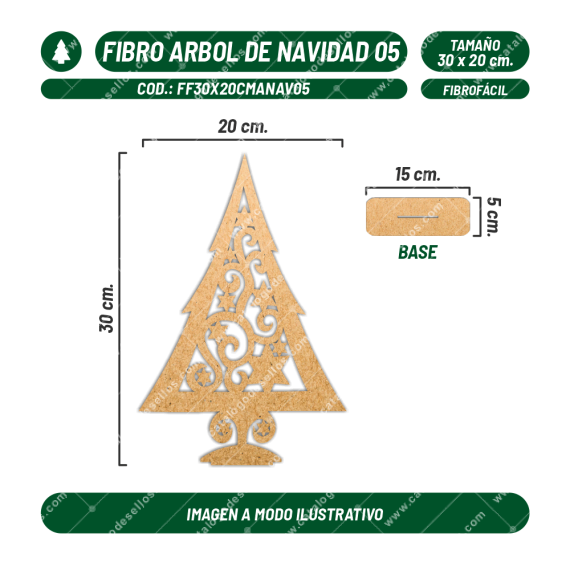 Fibrofácil Árbol de Navidad 05