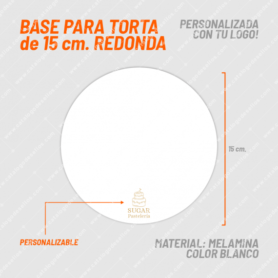 Fibrofácil Base Torta 02 de 15cm Redonda