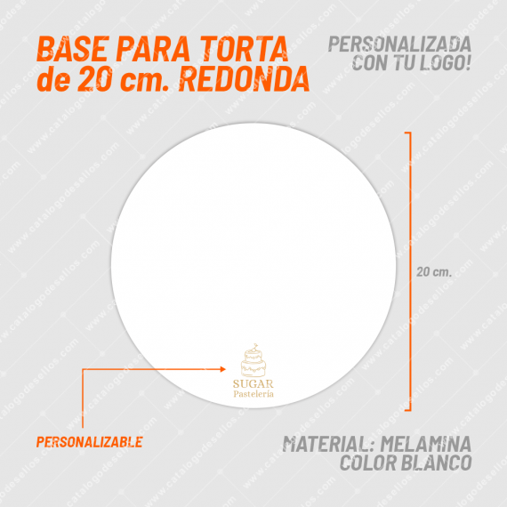 Fibrofácil Base Torta 04 de 20cm Redonda