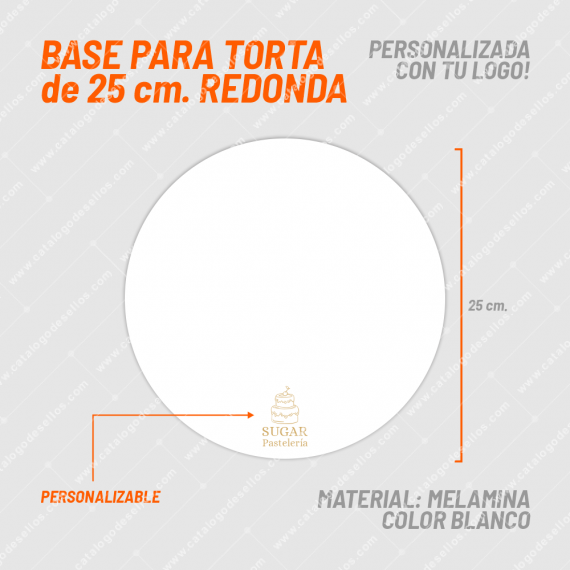 Fibrofacil Base Torta 06 de 25cm Redonda