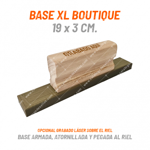 Base Boutique XL 190 x 30mm con Mango Riel
