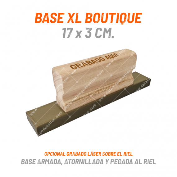 Base Boutique XL 170 x 30mm con Mango Riel