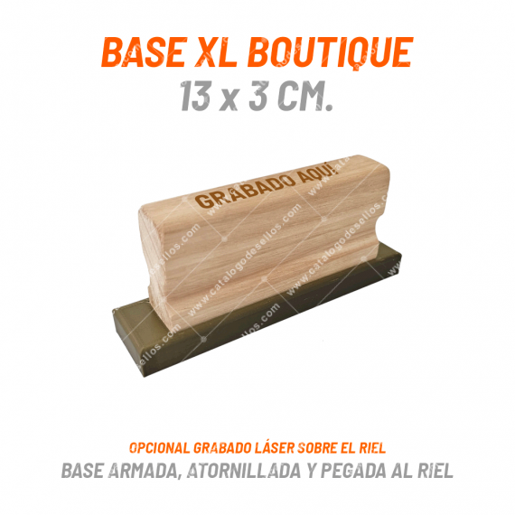 Base Boutique XL 130 x 30mm con Mango Riel