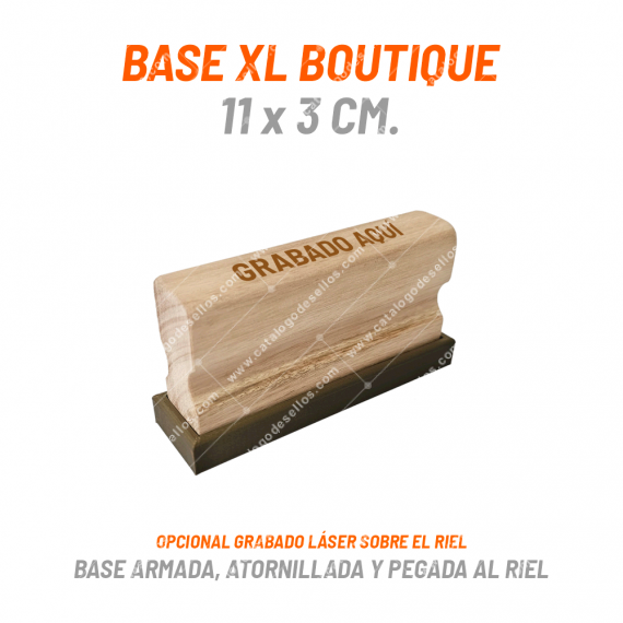 Base Boutique XL 110 x 30mm con Mango Riel