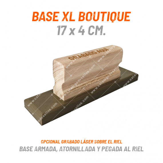 Base Boutique XL 170 x 40mm con Mango Riel