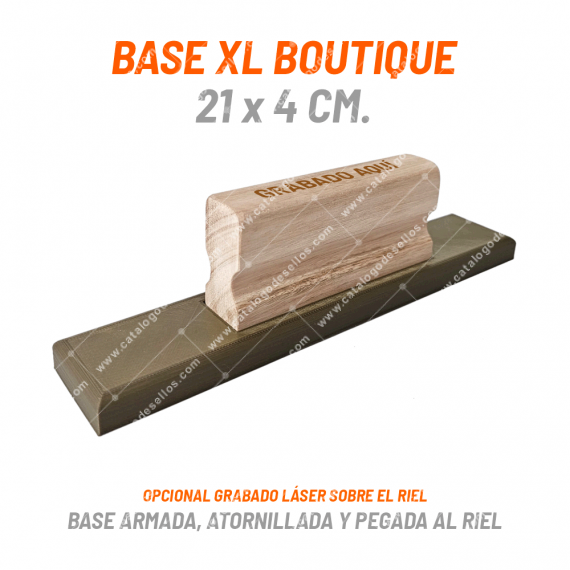 Base Boutique XL 210 x 40mm con Mango Riel
