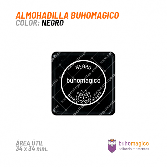 Almohadilla BuhoMagico - Negro